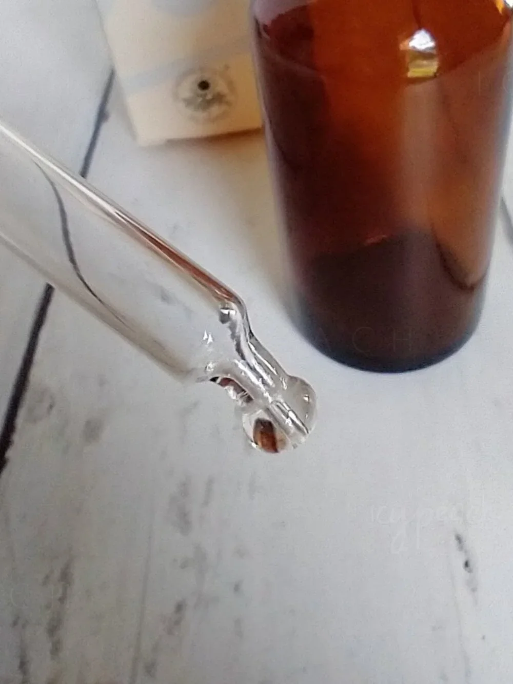 Bach Flowers Empty Mixing Bottle NIB 30ml Amber Glass Bottle with Dropper Cap